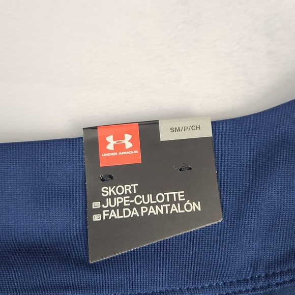 Under Armour Skort Womens Size Small Heatgear Fitted Navy Blue Bottoms New - Picture 6 of 9